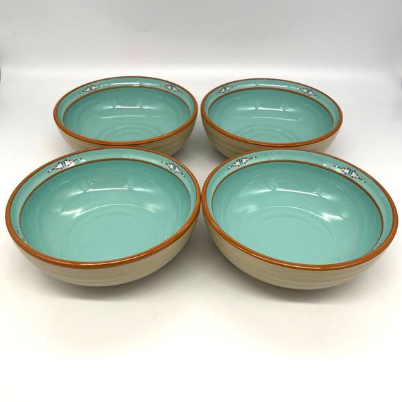 Vintage Noritake Boulder Ridge 8674 Set of 4 Stoneware Cereal Bowls Southwest - Picture 1 of 9